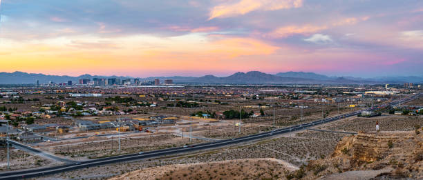 istock Las Vegas Valley Panorama at Dusk 1177297127