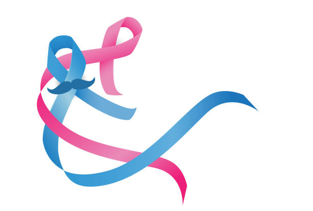 乳癌および前立腺癌認識リボン - riband点のイラスト素材／クリップアート素材／マンガ素材／アイコン素材
