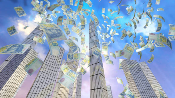 istock Forint Flying in City 1177302058