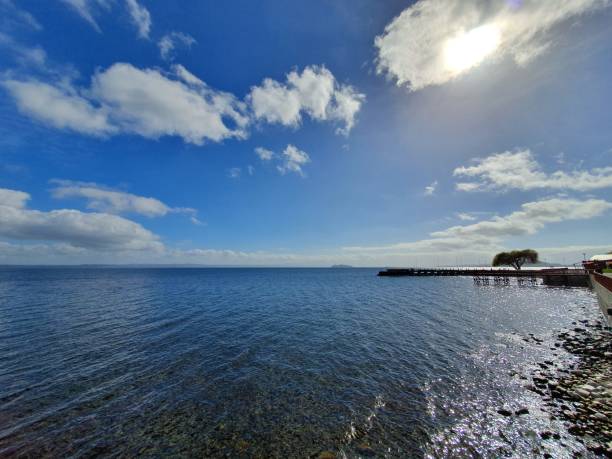 istock Pier in Ranco Lake 1177305239