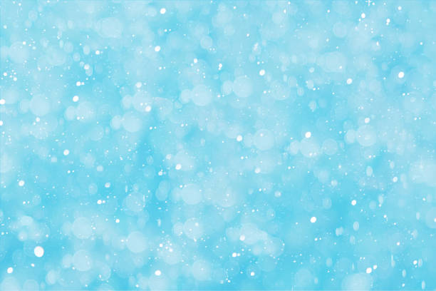 istock Christmas background, abstract blue background with bokeh and snowflakes. 1177305549