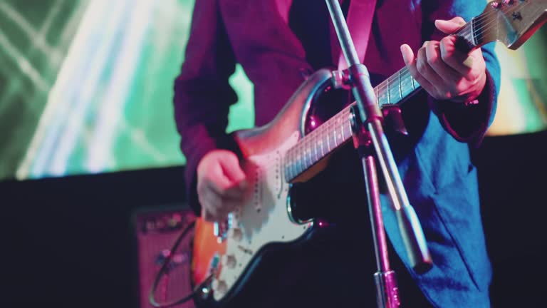 Guitarist playing guitar