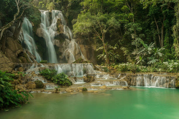 istock Kuang Si waterfal in Laos 1177310106