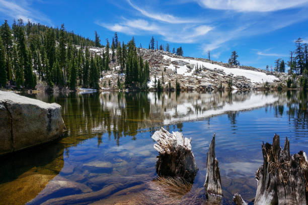 istock Water reflection on a lake in Tahoe, California 1177310118