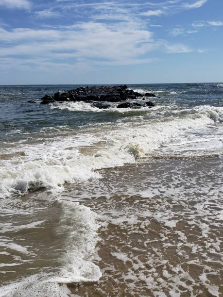 istock Belmar Beach Ocean waves and Rocks 1177314808