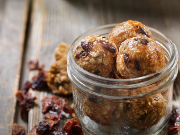 istock Dried Cranberry and Oat Energy Balls 1177319201