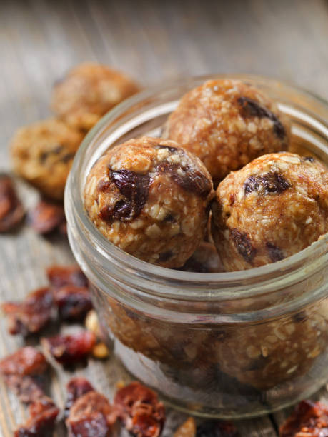 istock Dried Cranberry and Oat Energy Balls 1177319218