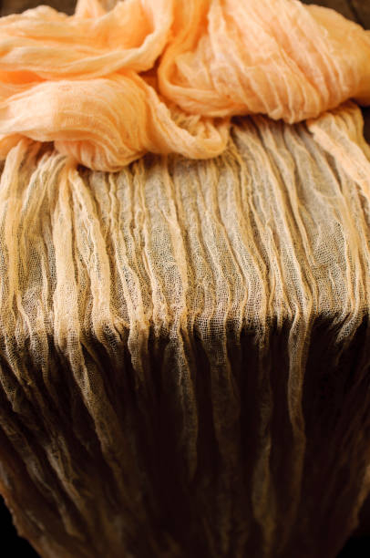istock Peach Gauze Table Runner, Rustic wedding table decor, runner for wedding decor, Handdyed Gauze,Wedding centerpiece,Rustic runner,Cheesecloth runner,Tablecloth,Bridal bouquet wrap,Bohostyle 1177323446