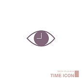 istock Vector drawn clock icon. 1177331169