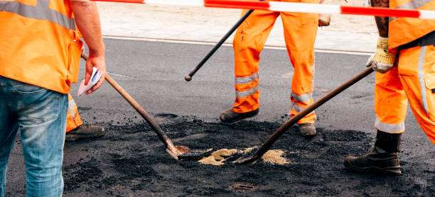 istock Workers posing asphalt in Dutch city central square 1177333799