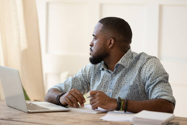 istock Tired african american young man feeling bored. 1177334860