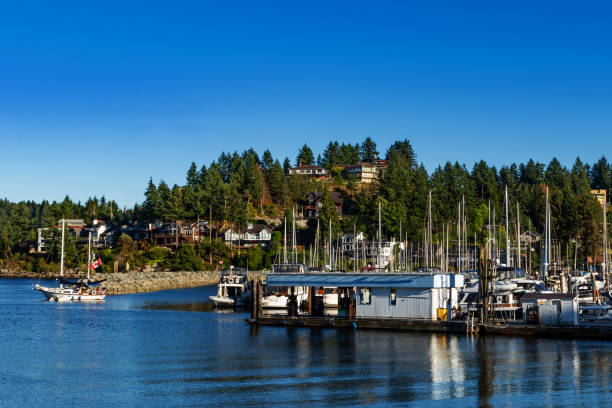 istock Picturesque waterfront of Gibsons, BC 1177336186