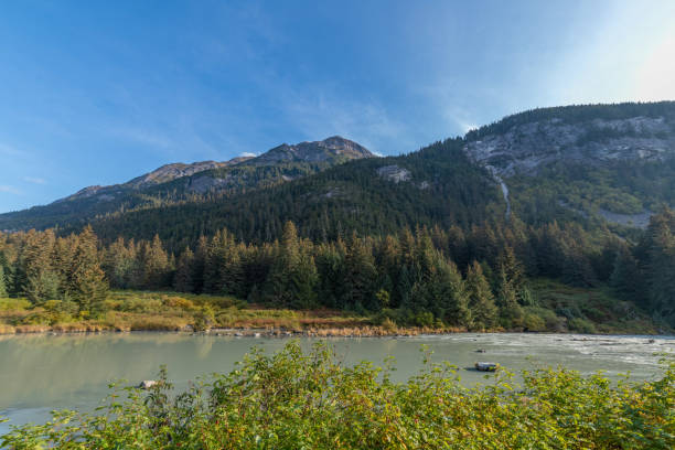 istock Alaska glacier, lake and mountains 1177340734