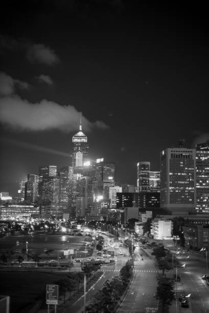 istock Hong Kong Black and White 1177352143