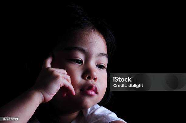 Bright Child Stock Photo - Download Image Now - Black Background, Child, Chinese Ethnicity