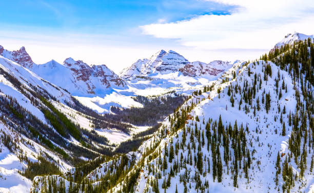 istock Colorado mountains peaks in the winter 1177362797