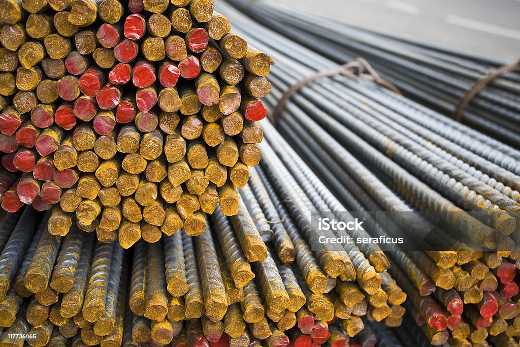 Barre in acciaio - Foto stock royalty-free di Asta - Oggetto creato dall'uomo
