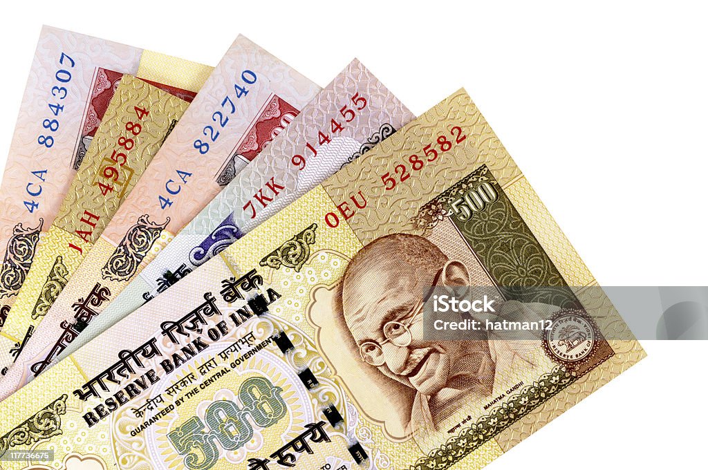 Indische Rupie Währung Rechnungen - Lizenzfrei Asien Stock-Foto