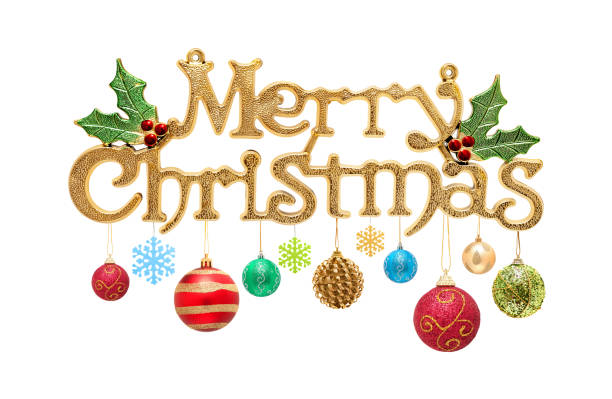 Christmas Decoration isolated on white background