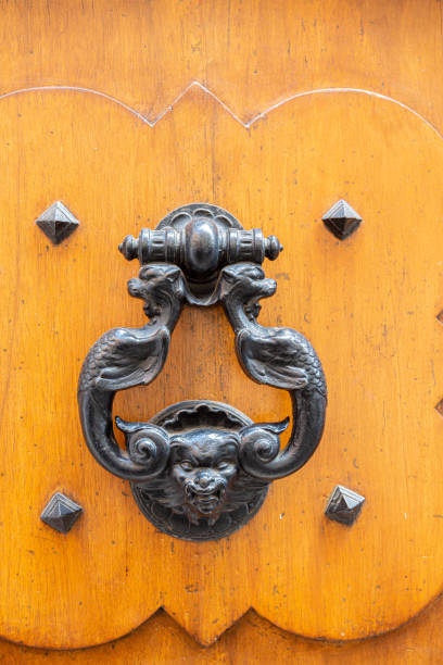 istock Old metal door knocker 1177372967
