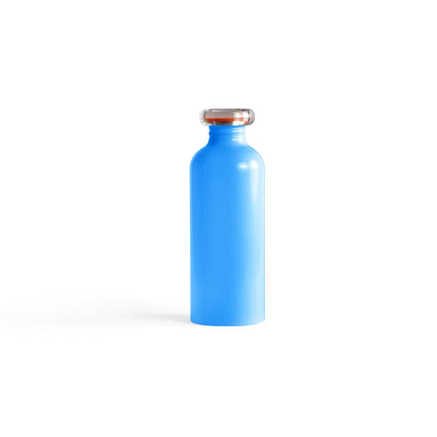 istock Blu thermal hot drink bottle isolated on white background 1177373194