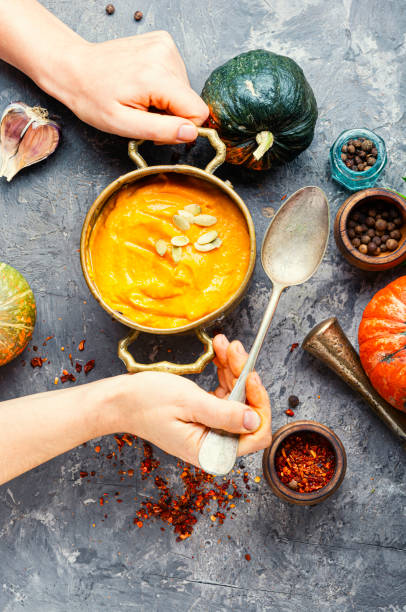 istock Pumpkin vegan soup 1177374273