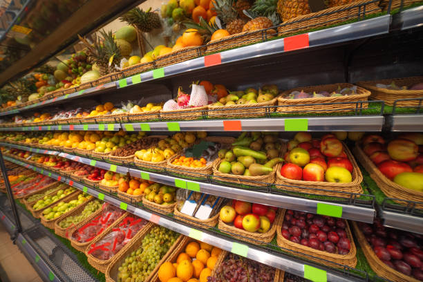 istock Fruit on the counter of the store. 1177383901