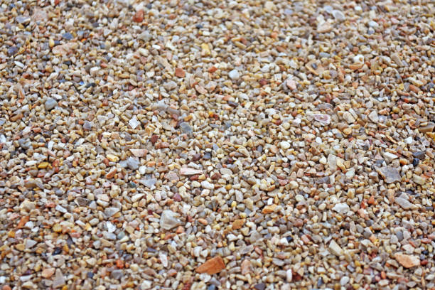 istock Sea pebble. Colorful small pebble and stone texture. Detailed sand texture. 1177385565