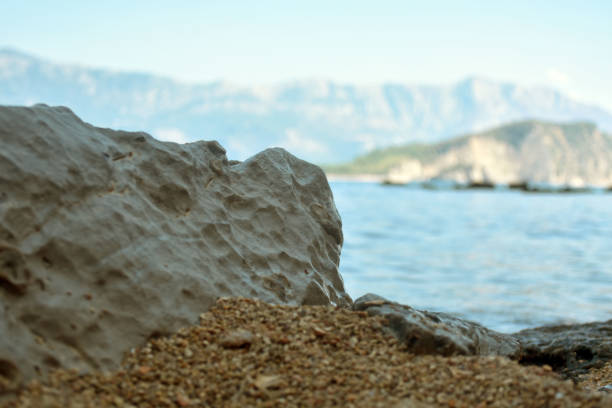 Big stones on the seashore.