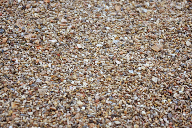 istock Sea pebble. Colorful small pebble and stone texture. Detailed sand texture. 1177385830