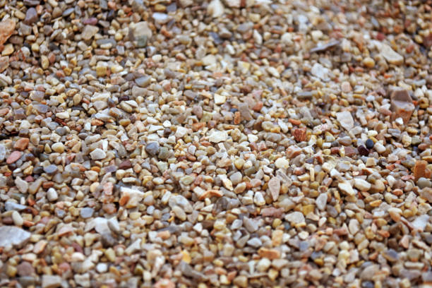 istock Sea pebble. Colorful small pebble and stone texture. Detailed sand texture. 1177385867