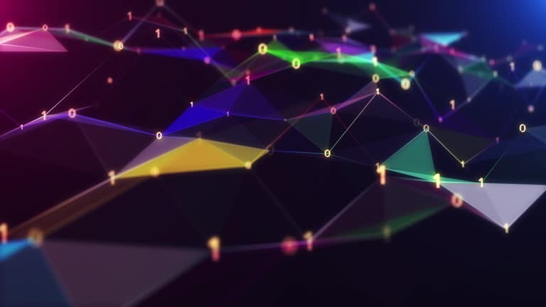 4k resolution Technology Abstract background.digital data analysis. connection networking concept.Big data concept. Technology Futuristic design