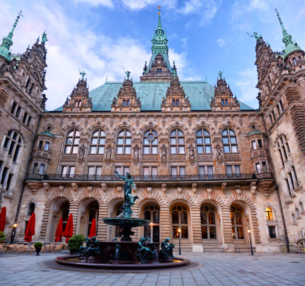 istock Courtyard of Hamburg Rathaus 1177390841