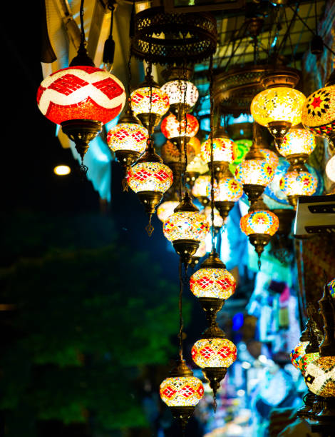 istock Assortment of oriental beautiful lanterns. 1177393146
