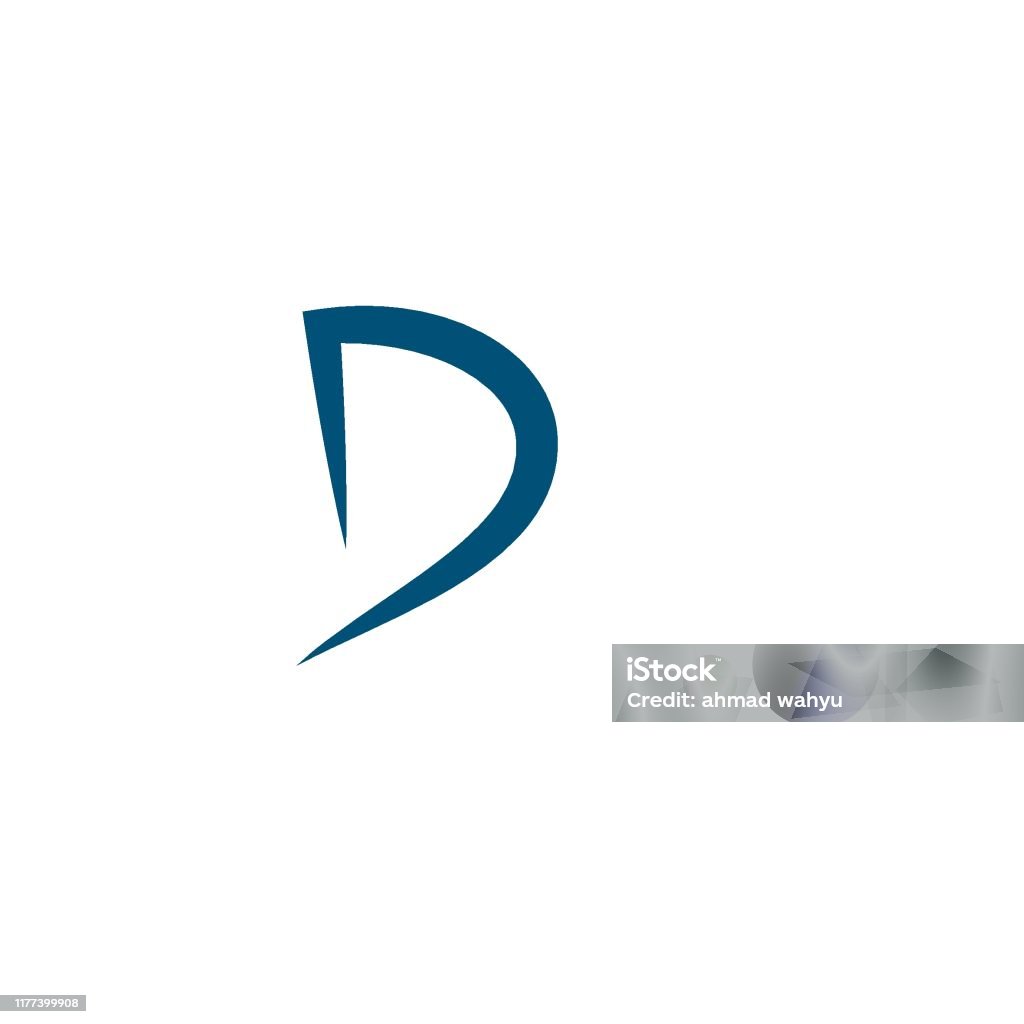 D Letter Computer Font D Letter Alphabet Font Vector Stock Illustration - Download Image Now ...