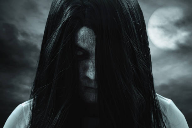 istock Scary ghost woman, halloween theme 1177400260