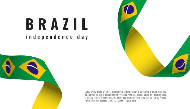 7 September Brazil Independence Day Banner Vector illustation Brazil Independence Day 7 September Banner Vector with space for text patriotic quilt stock illustrations