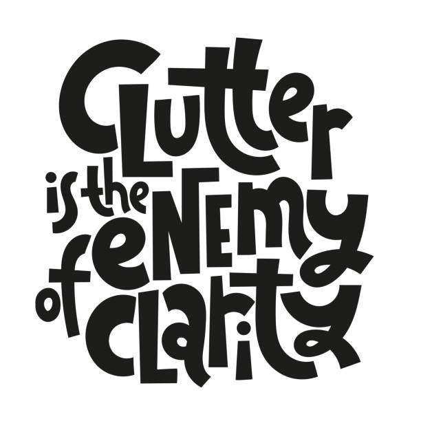Typography Clutter 1,400+ Declutter Illustration Stock Illustrations, Royalty-Free Vector ...