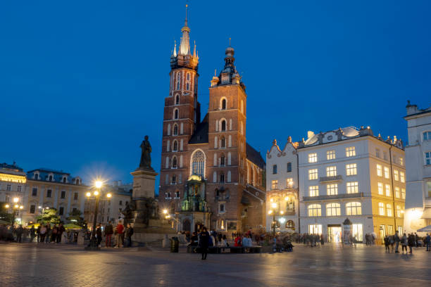 istock Tourists in Krakow Main Square 1177407338