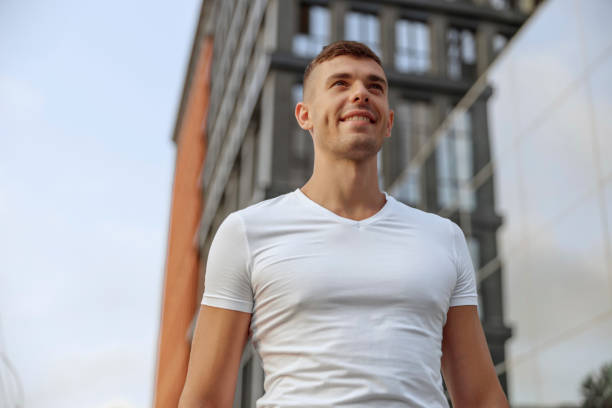 istock Happy athletic man looking into the distance 1177413887