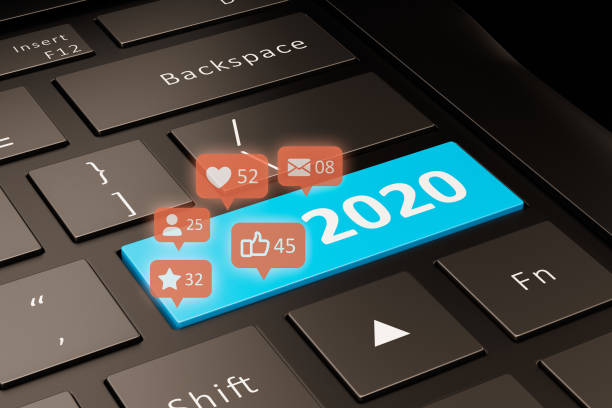 istock 2020 Keyboard with Social Media Icons 1177416300