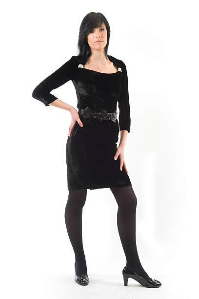 istock Woman with black dress. 117741635