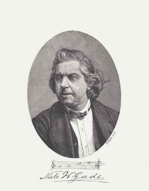 istock Niels Wilhelm Gade (1817-1890), Danish composer, wood engraving, published in 1885 1177419075