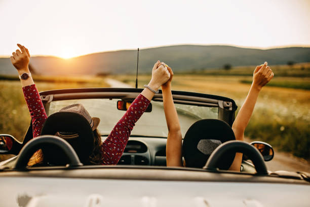 istock Young women traveling by car 1177419928