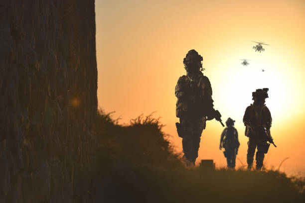 istock special forces soldier silhouette , military concept 1177420992