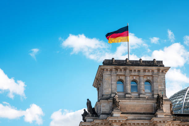 istock Reichstag and government district in Berlin, Germany 1177424753