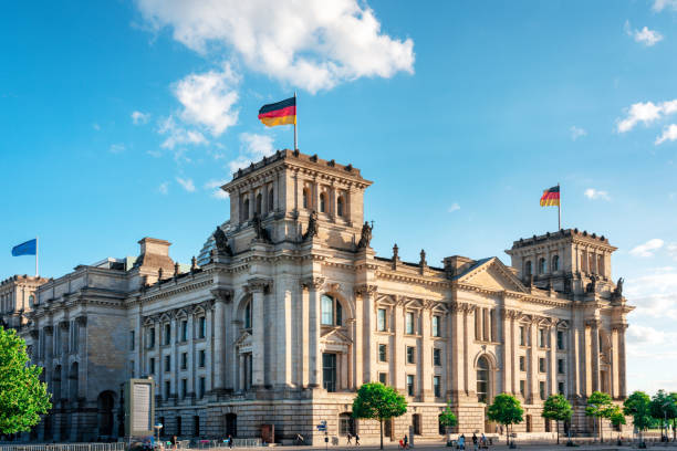 istock Reichstag and government district in Berlin, Germany 1177424852
