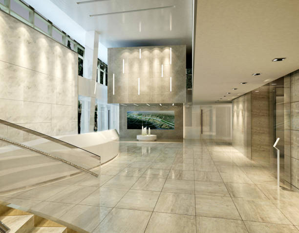 istock 3d render of luxury building entrance reception hall 1177426617