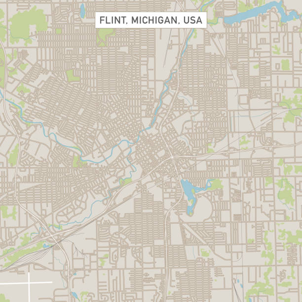 Flint Michigan US City Street Map Vector Illustration of a City Street Map of Flint, Michigan, USA. Scale 1:60,000.
All source data is in the public domain.
U.S. Geological Survey, US Topo
Used Layers:
USGS The National Map: National Hydrography Dataset (NHD)
USGS The National Map: National Transportation Dataset (NTD) flint michigan stock illustrations