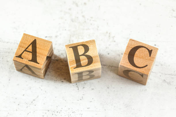 istock Three wooden cubes with letters ABC - stands for Always Be Closing - on white board. 1177429307